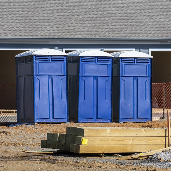 are there any restrictions on where i can place the porta potties during my rental period in Ronneby Minnesota